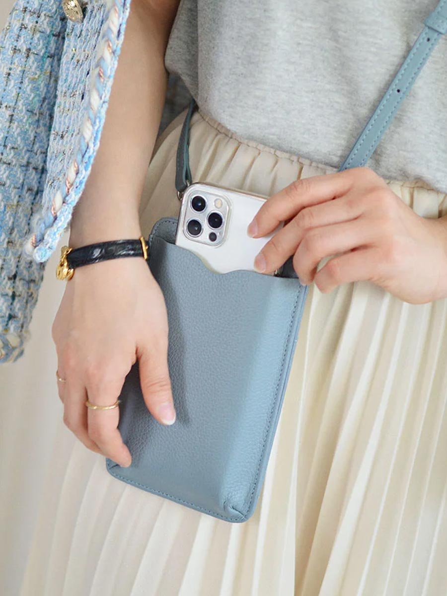 「大人気」レディース 本革スマホショルダー財布|ミニポシェット・大人可愛い